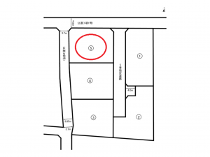 前橋市女屋町、土地の間取り画像です