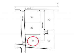 前橋市女屋町、土地の間取り画像です
