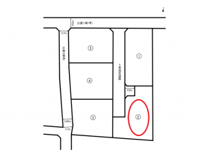 前橋市女屋町、土地の間取り画像です