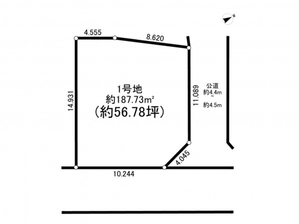 前橋市駒形町、土地の間取り画像です