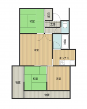 前橋市駒形町、中古一戸建ての間取り画像です