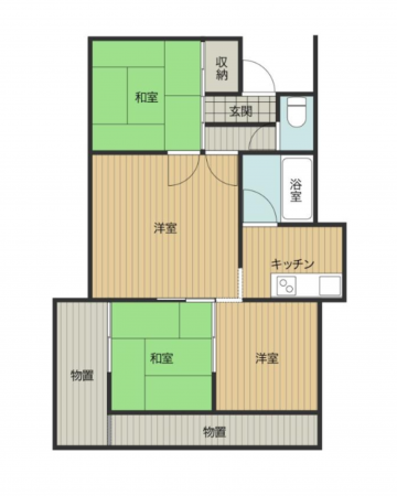 前橋市駒形町、中古一戸建ての間取り画像です
