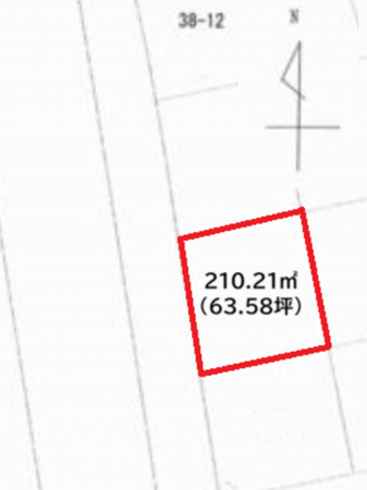 前橋市山王町、土地の間取り画像です