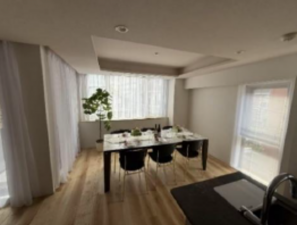 渋谷区南平台町、マンションの居間画像です