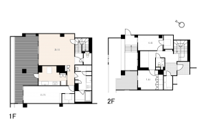 渋谷区松濤、マンションの間取り画像です
