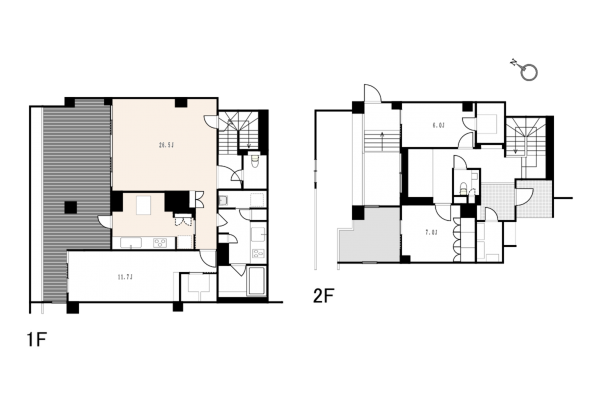 渋谷区松濤、マンションの間取り画像です