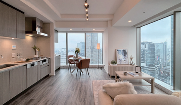 渋谷区桜丘町、マンションのキッチン画像です