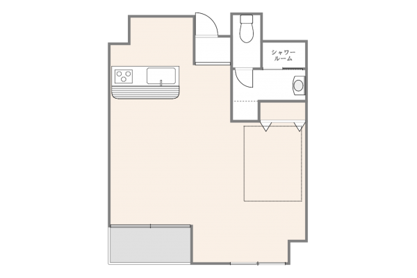 渋谷区渋谷、マンションの間取り画像です