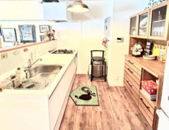 渋谷区渋谷、マンションのキッチン画像です