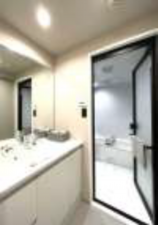 渋谷区代官山町、マンションの洗面画像です