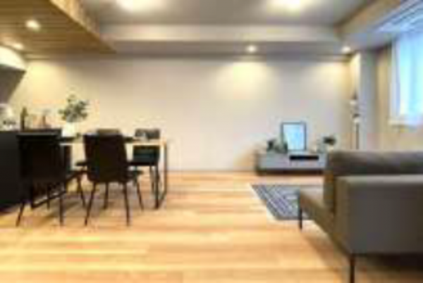 渋谷区代官山町、マンションの居間画像です