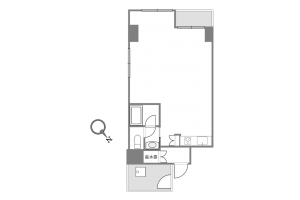 渋谷区宇田川町、マンションの間取り画像です