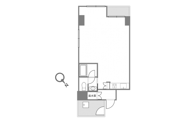 渋谷区宇田川町、マンションの間取り画像です