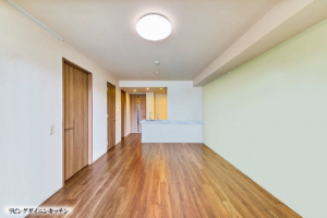 目黒区大橋、マンションの居間画像です