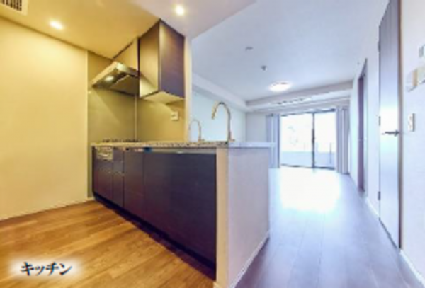 目黒区大橋、マンションのキッチン画像です