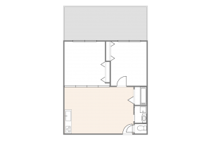 渋谷区道玄坂、マンションの間取り画像です