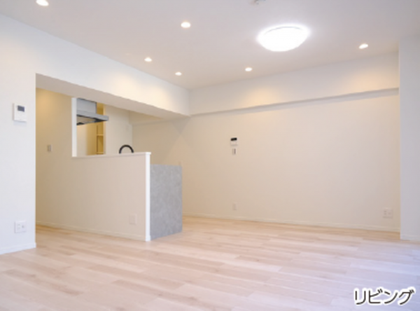 渋谷区広尾、マンションの居間画像です