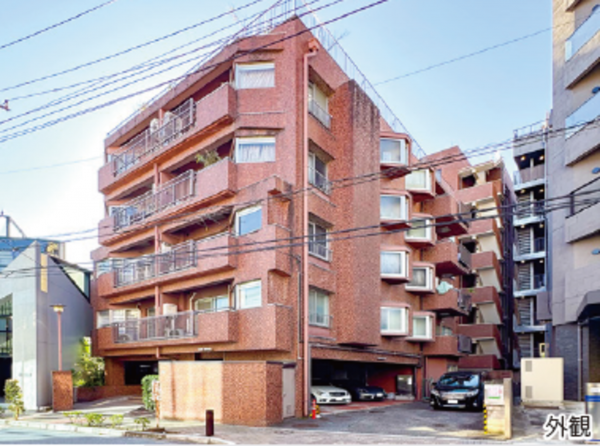 渋谷区広尾、マンションの外観画像です