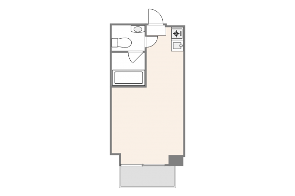 渋谷区円山町、マンションの間取り画像です