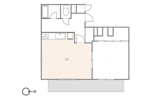渋谷区宇田川町、マンションの間取り画像です