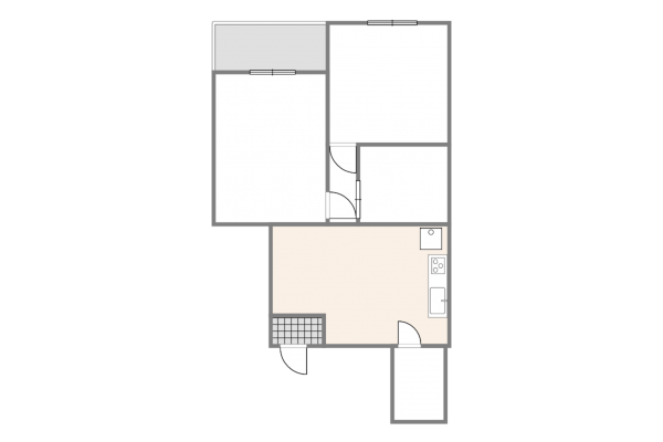 渋谷区笹塚、マンションの間取り画像です