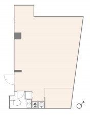 目黒区青葉台、収益物件/店舗付住宅の間取り画像です