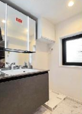 渋谷区桜丘町、マンションの洗面画像です