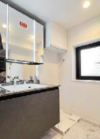 渋谷区桜丘町、マンションの洗面画像です