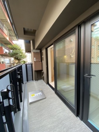 渋谷区桜丘町、マンションのバルコニー画像です