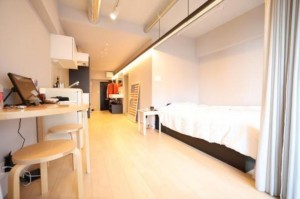 渋谷区猿楽町、マンションの居間画像です