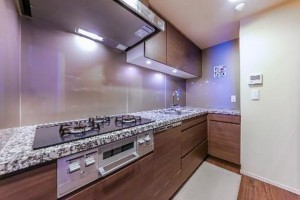 目黒区大橋、マンションのキッチン画像です