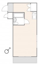 渋谷区神山町、マンションの間取り画像です
