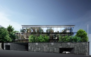 渋谷区南平台町、マンションの外観画像です