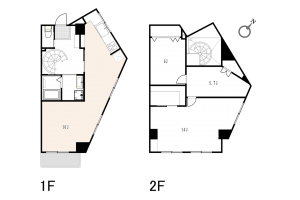 渋谷区東、マンションの間取り画像です
