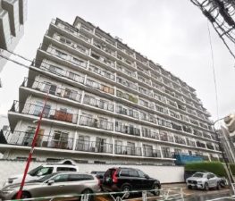 渋谷区猿楽町、マンションの外観画像です