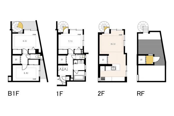 渋谷区鉢山町、マンションの間取り画像です