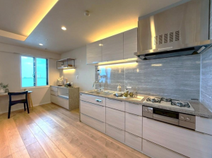 目黒区大橋、マンションのキッチン画像です