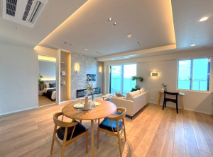 目黒区大橋、マンションの居間画像です