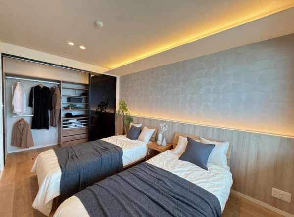 目黒区大橋、マンションの寝室画像です