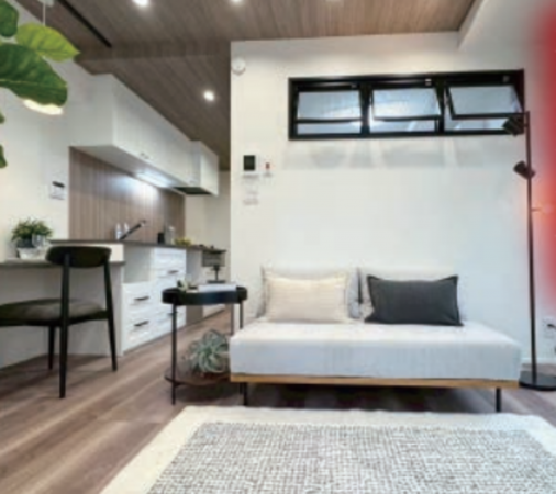 渋谷区松濤、マンションの居間画像です