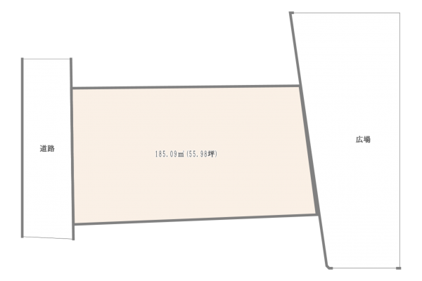 渋谷区神宮前、土地の間取り画像です