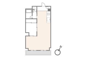 渋谷区桜丘町、マンションの間取り画像です