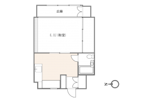 目黒区東山、マンションの間取り画像です