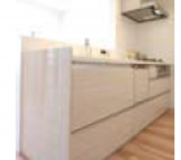 渋谷区松濤、マンションのキッチン画像です