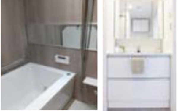 渋谷区松濤、マンションの風呂画像です