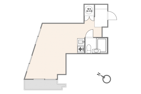 渋谷区神泉町、マンションの間取り画像です