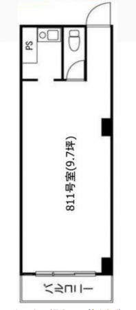 渋谷区道玄坂、マンションの間取り画像です