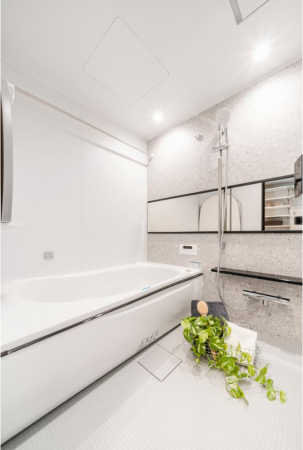 目黒区青葉台、マンションの風呂画像です