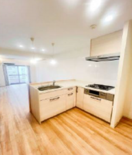 渋谷区松濤、マンションのキッチン画像です