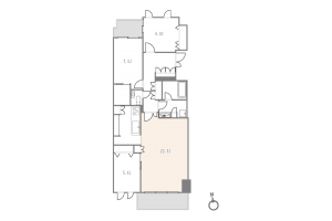 世田谷区、マンションの間取り画像です